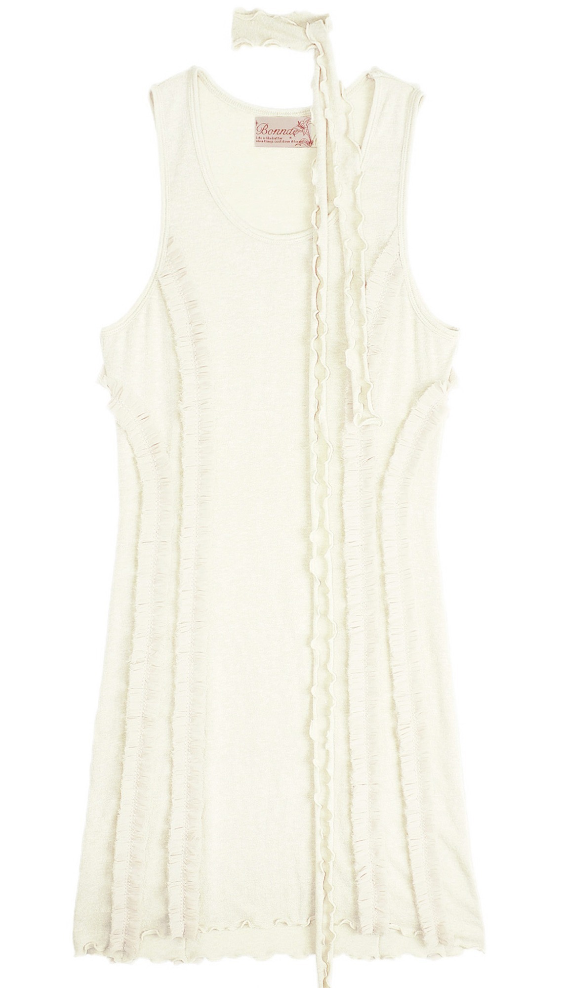 Frill lace dress (Ivory)