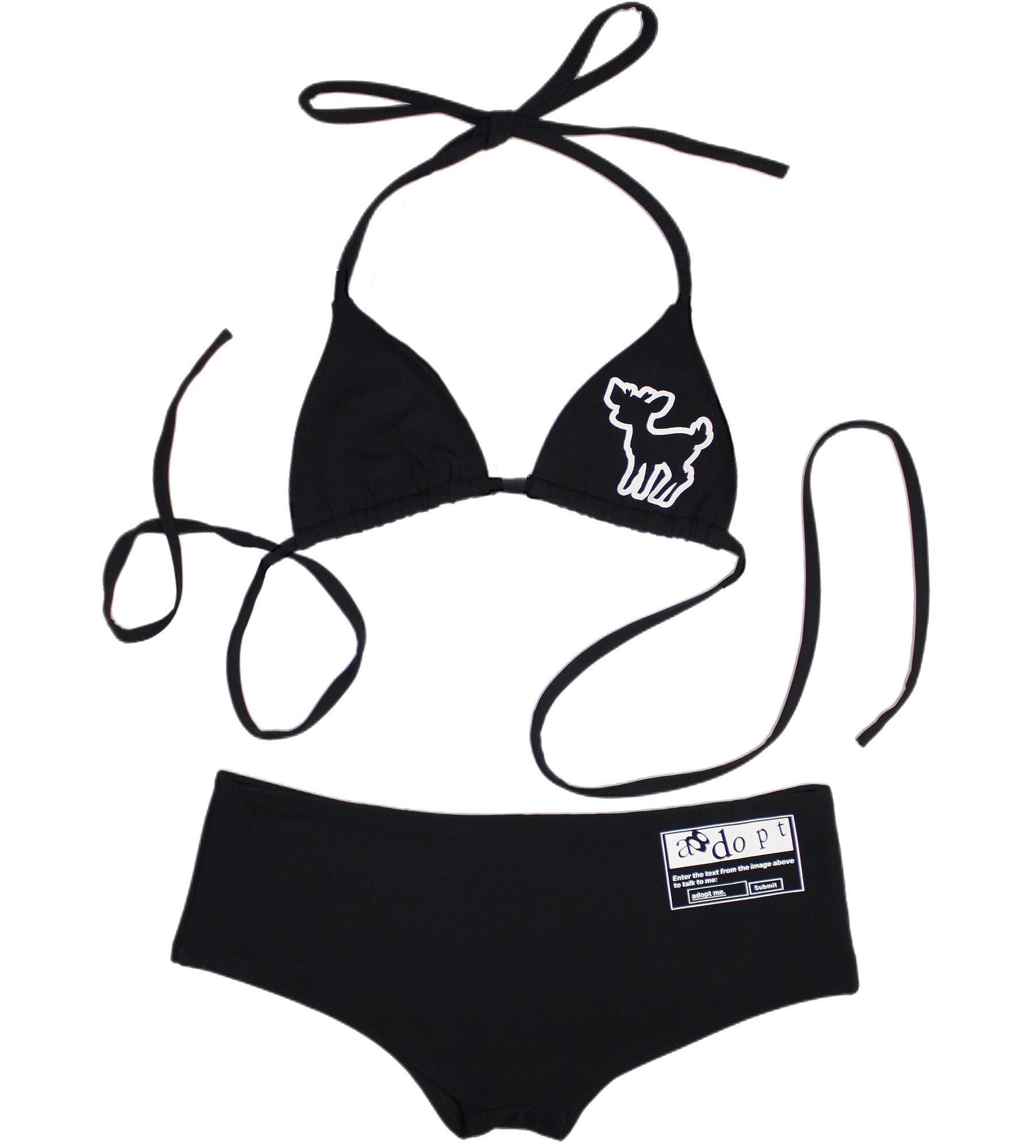 【BONNAE】 Graphic bikini ♥Black 구함글] BONNAE 본네 GRAPHIC BIKINI TOP BLACK | 후루츠패밀리
