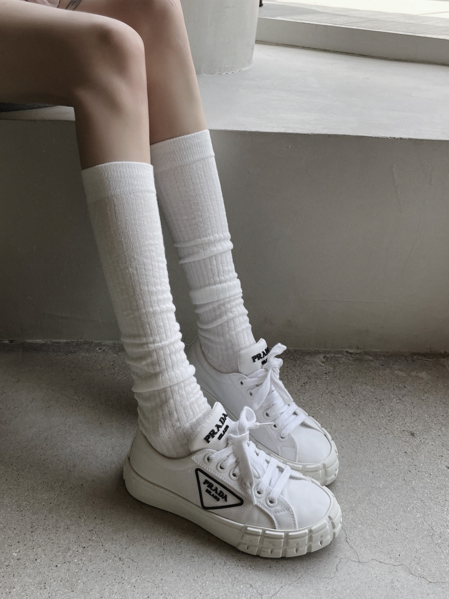 [해외바잉]Ballet core basic knee-socks
