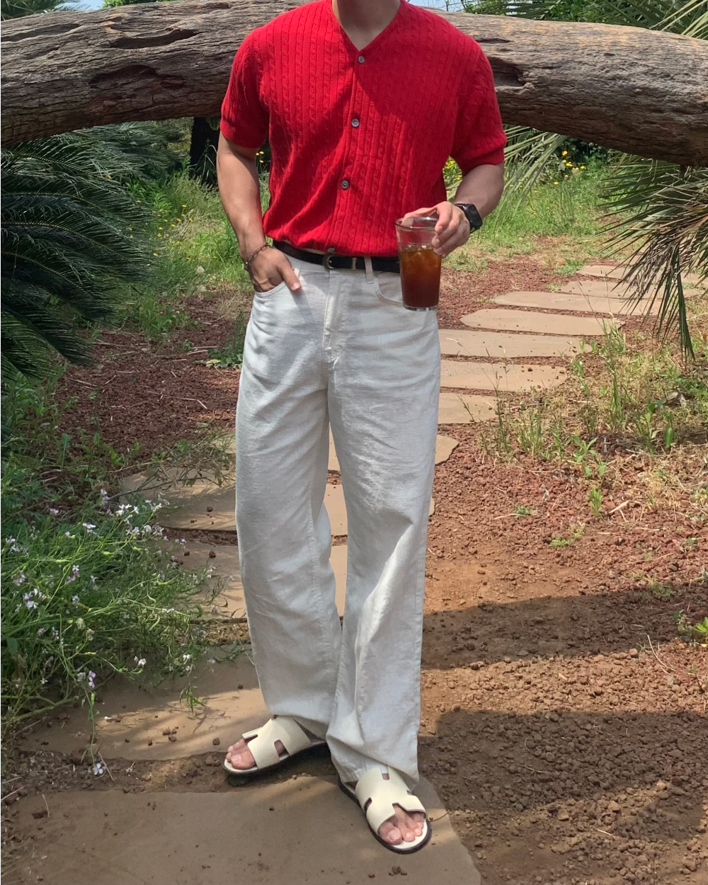 카디건 모델 착용 이미지-S1L50