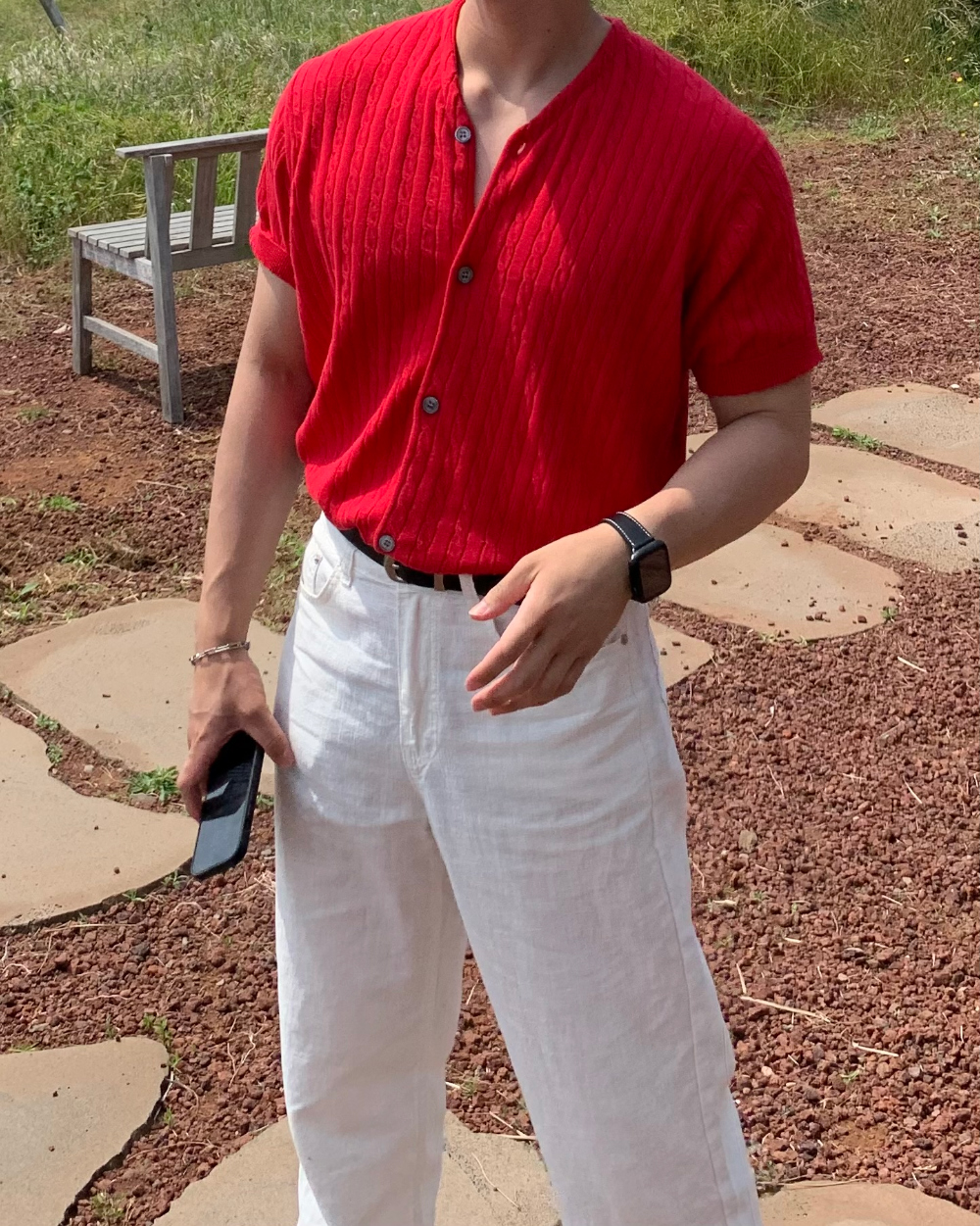 카디건 모델 착용 이미지-S1L69