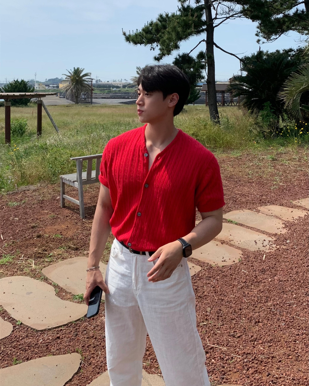 카디건 모델 착용 이미지-S1L64