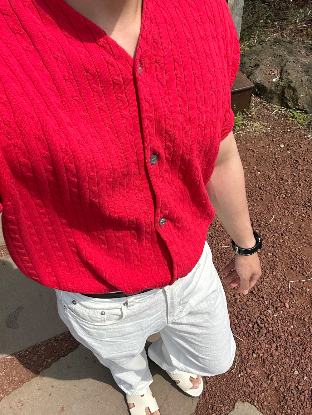 카디건 모델 착용 이미지-S1L70