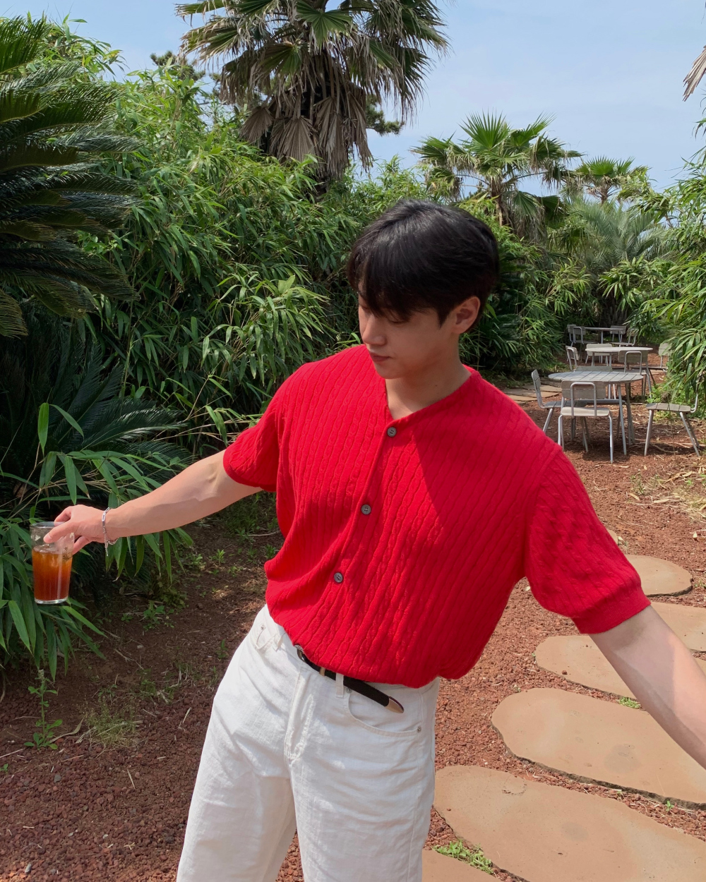 카디건 모델 착용 이미지-S1L47