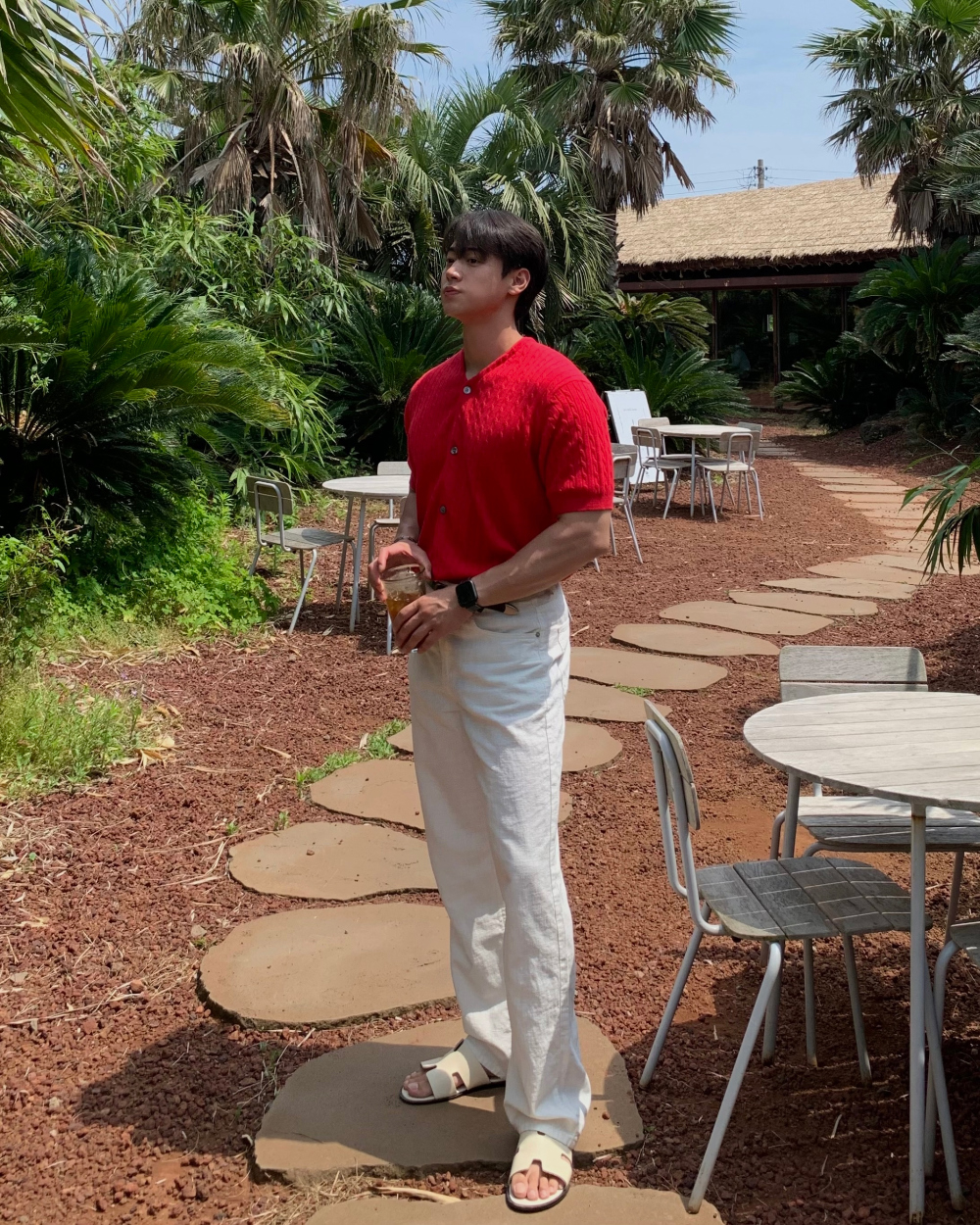 카디건 모델 착용 이미지-S1L54