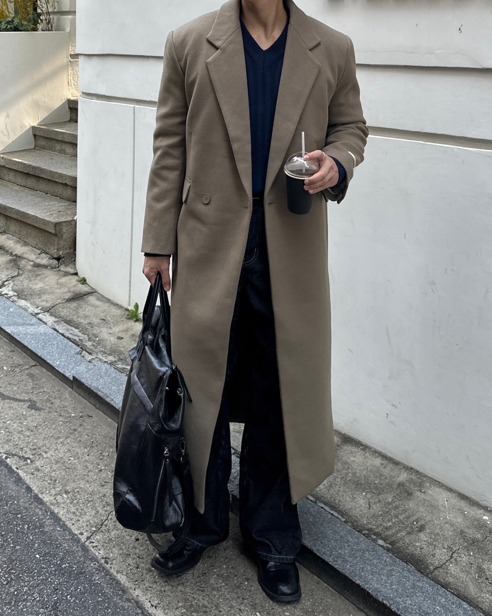 코트 모델 착용 이미지-S1L46