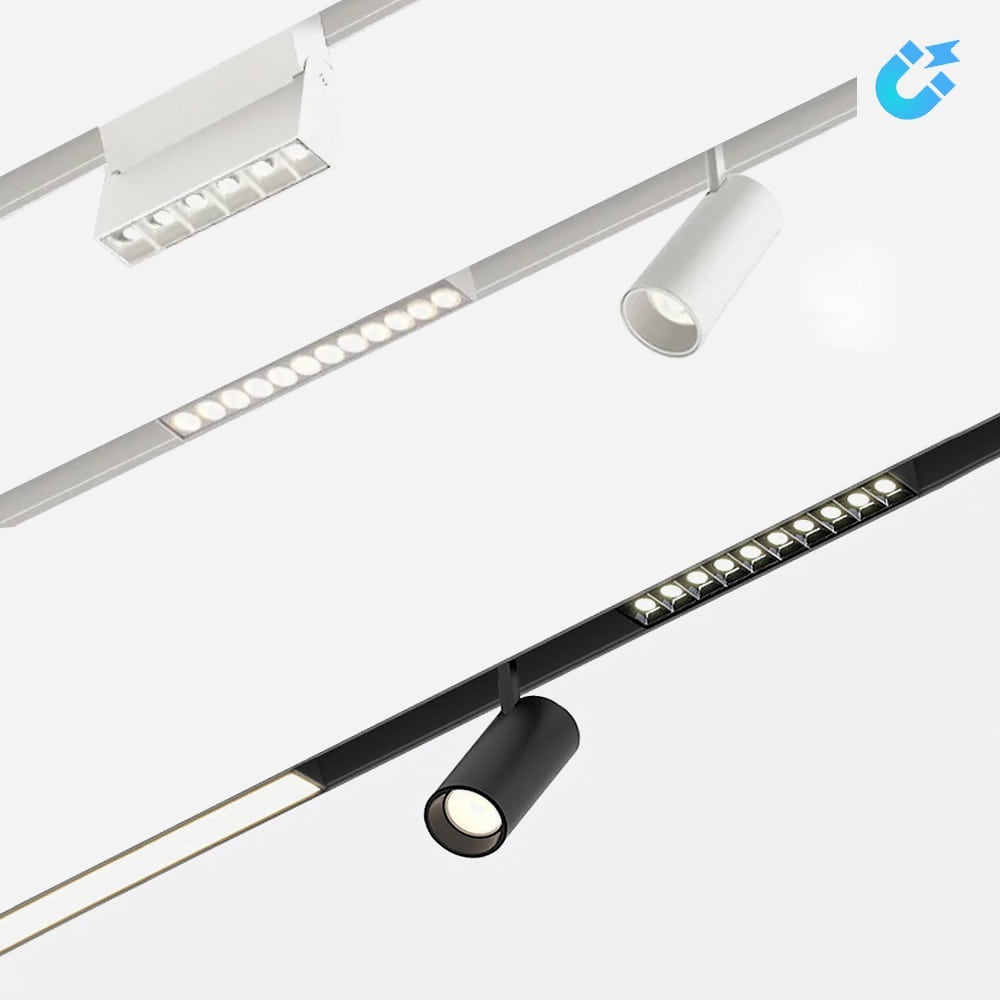 마그네틱 레일조명 매입형 직부형 트랙조명 - 폭27mm 디자인
