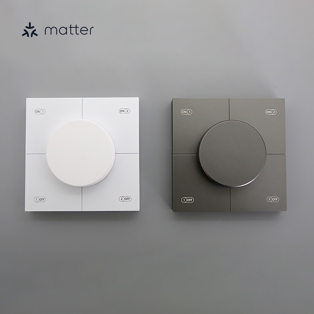 Matter IOT CCT 무선 스위치 2.4G - 2회로 제품 이미지
