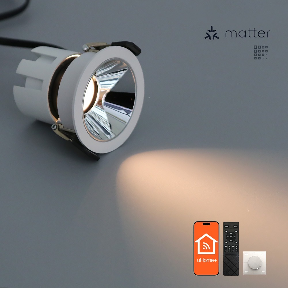 Matter IOT CCT COB 다운라이트 이미지