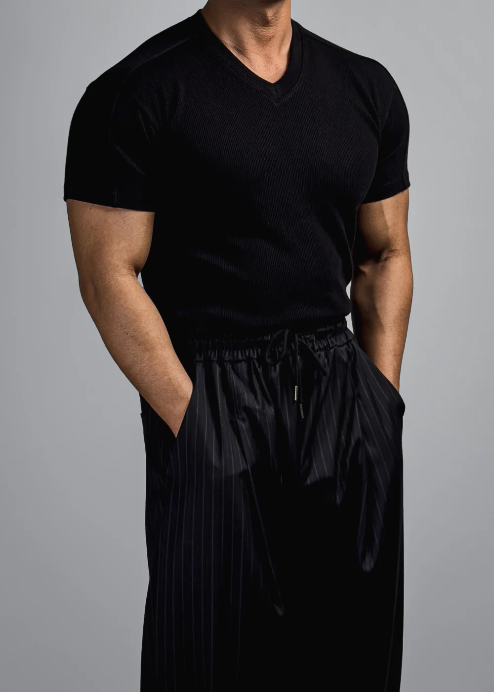 短袖T卹模特兒穿著圖片 - S1L32