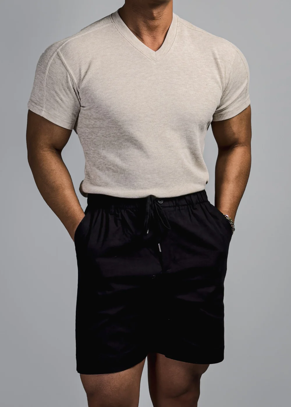 短袖T卹模特兒穿著圖片 - S1L52