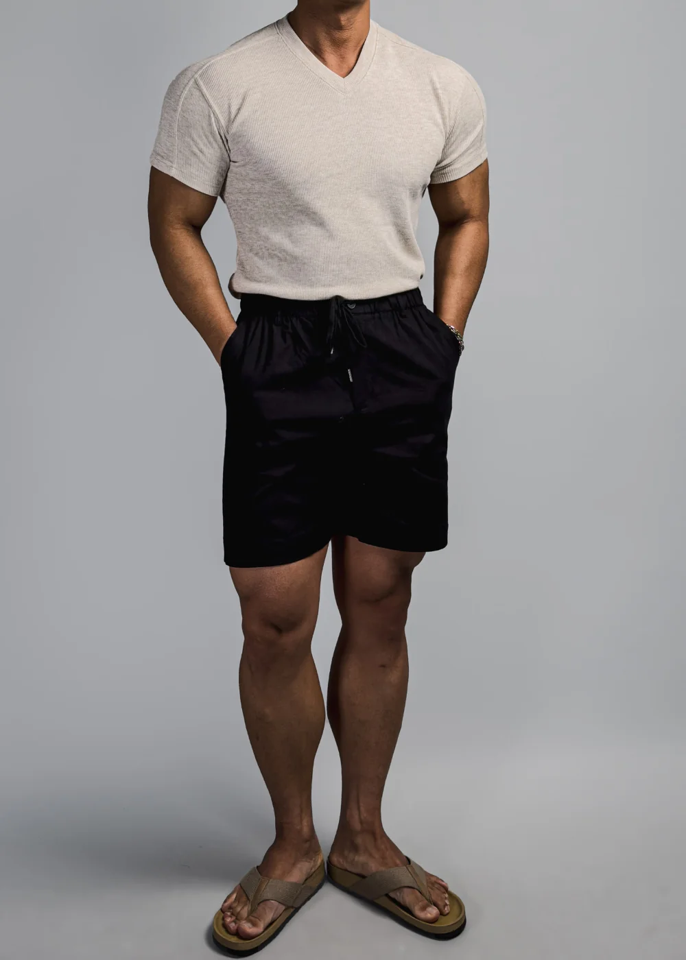 短袖T卹模特兒穿著圖片 - S1L51