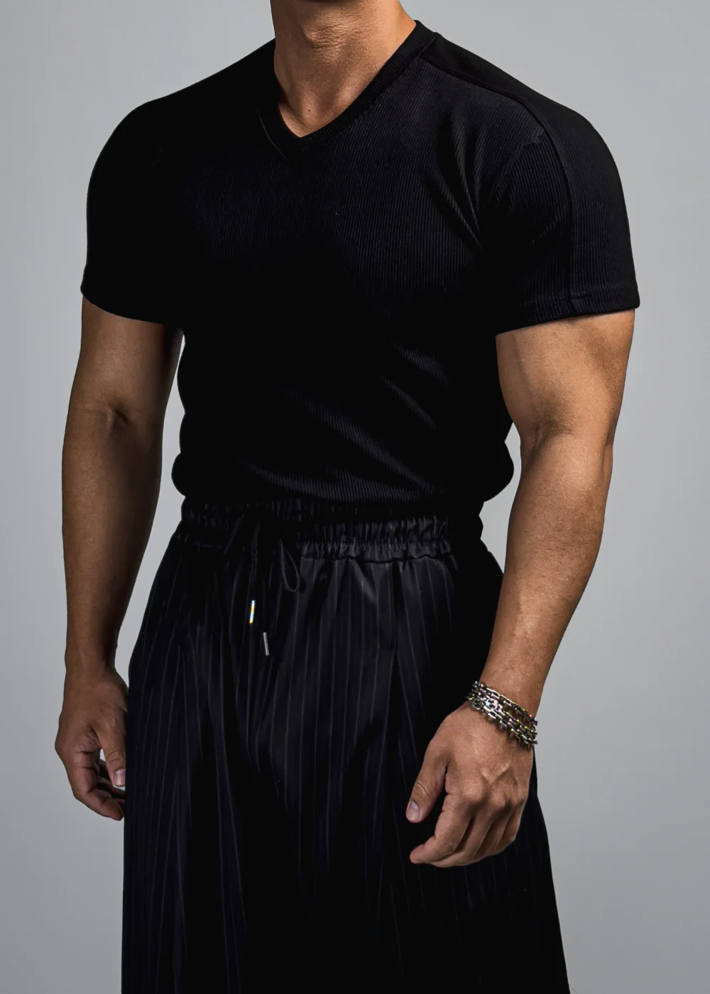 短袖T卹模特兒穿著圖片 - S1L31