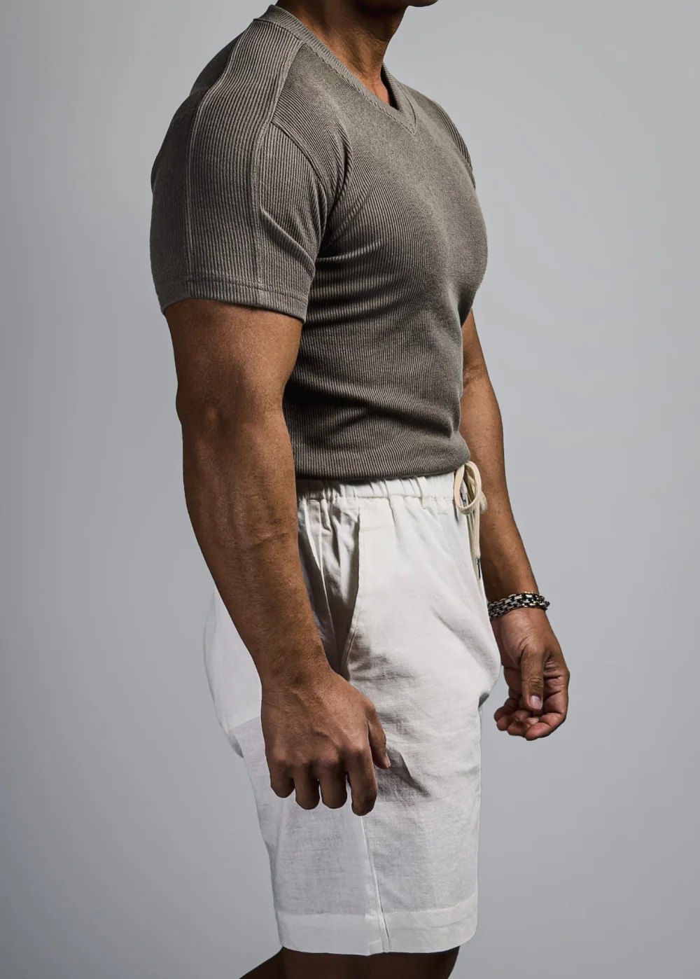 短袖T卹模特兒穿著圖片 - S1L46