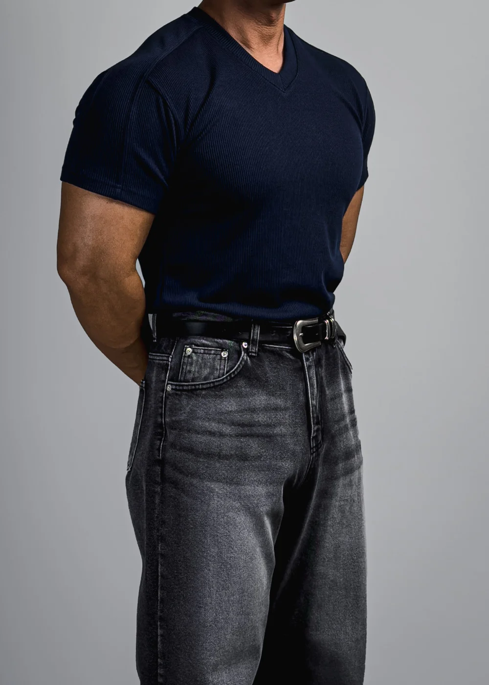 短袖T卹模特兒穿著圖片 - S1L26