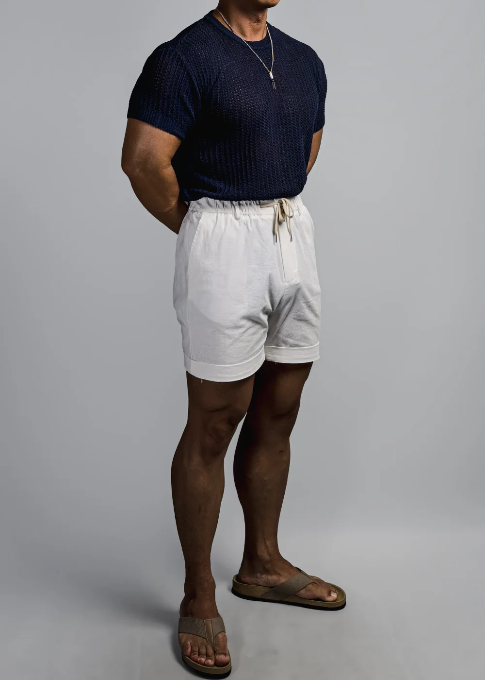 短袖T卹模特兒穿著圖片 - S1L36