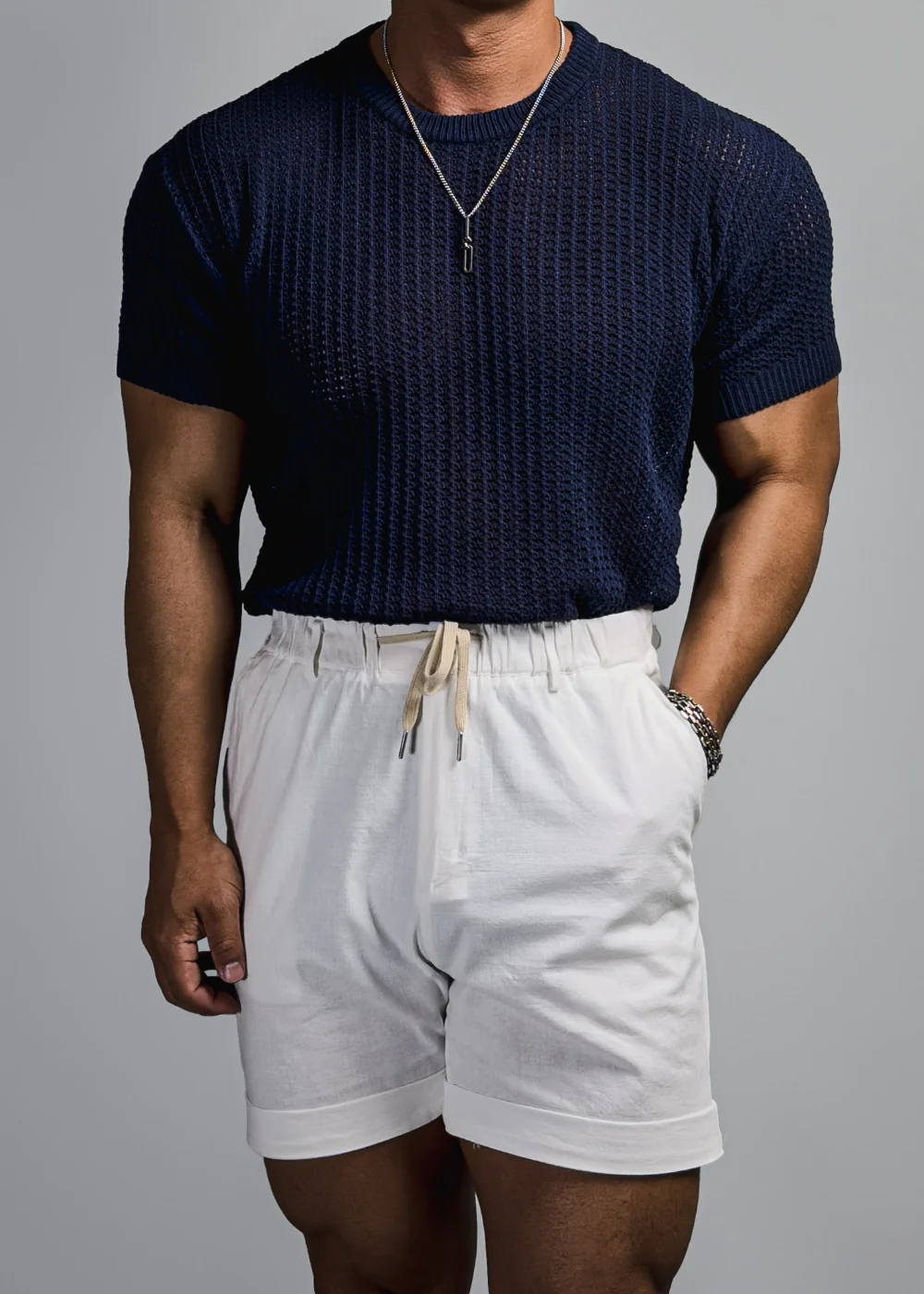 短袖T卹模特兒穿著圖片 - S1L37