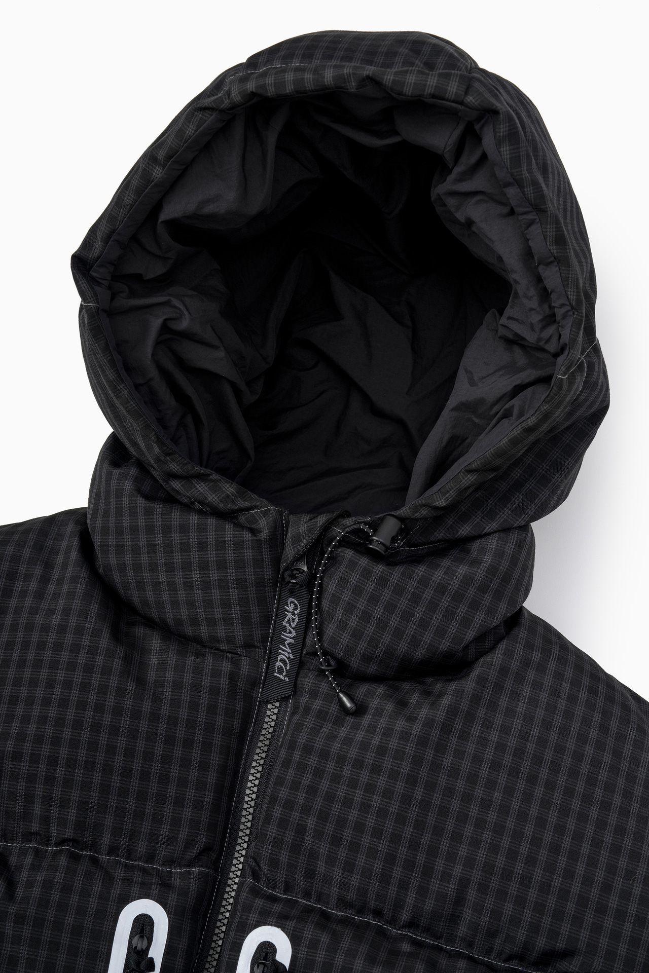 GRAMICCI × and wander wool check down jacket - and wander