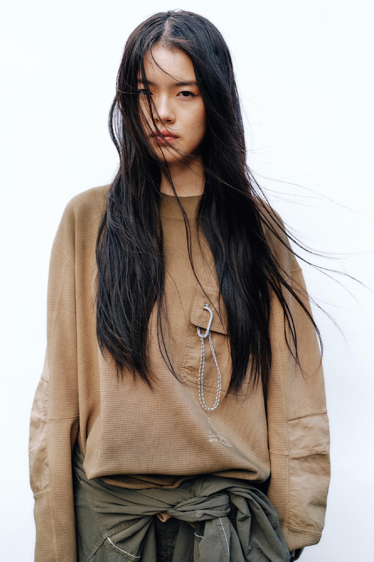 ROA × and wander garment dye waffle pocket T - and wander