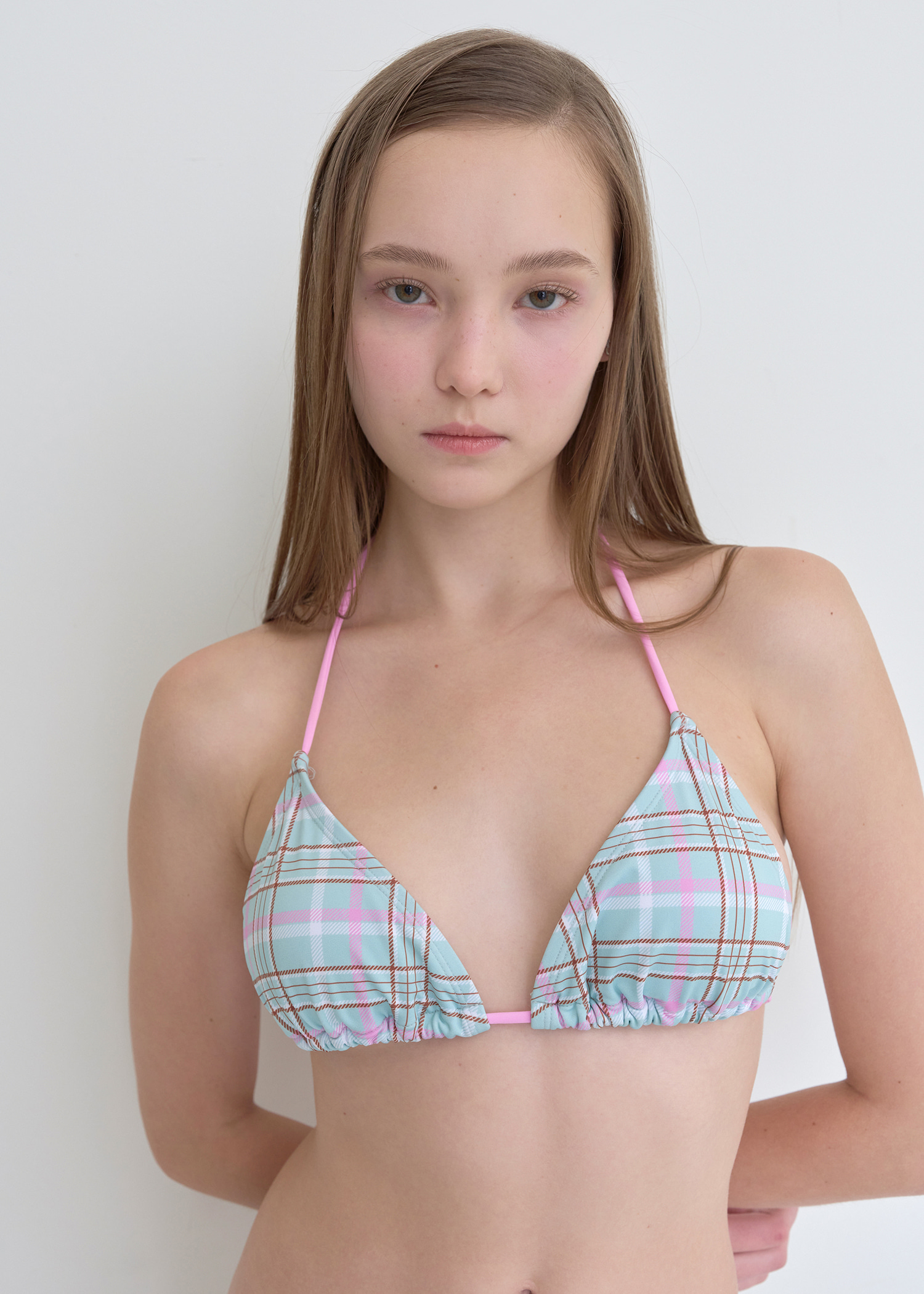 파이시스 PISCESS | Plaid Check Triangle Bikini