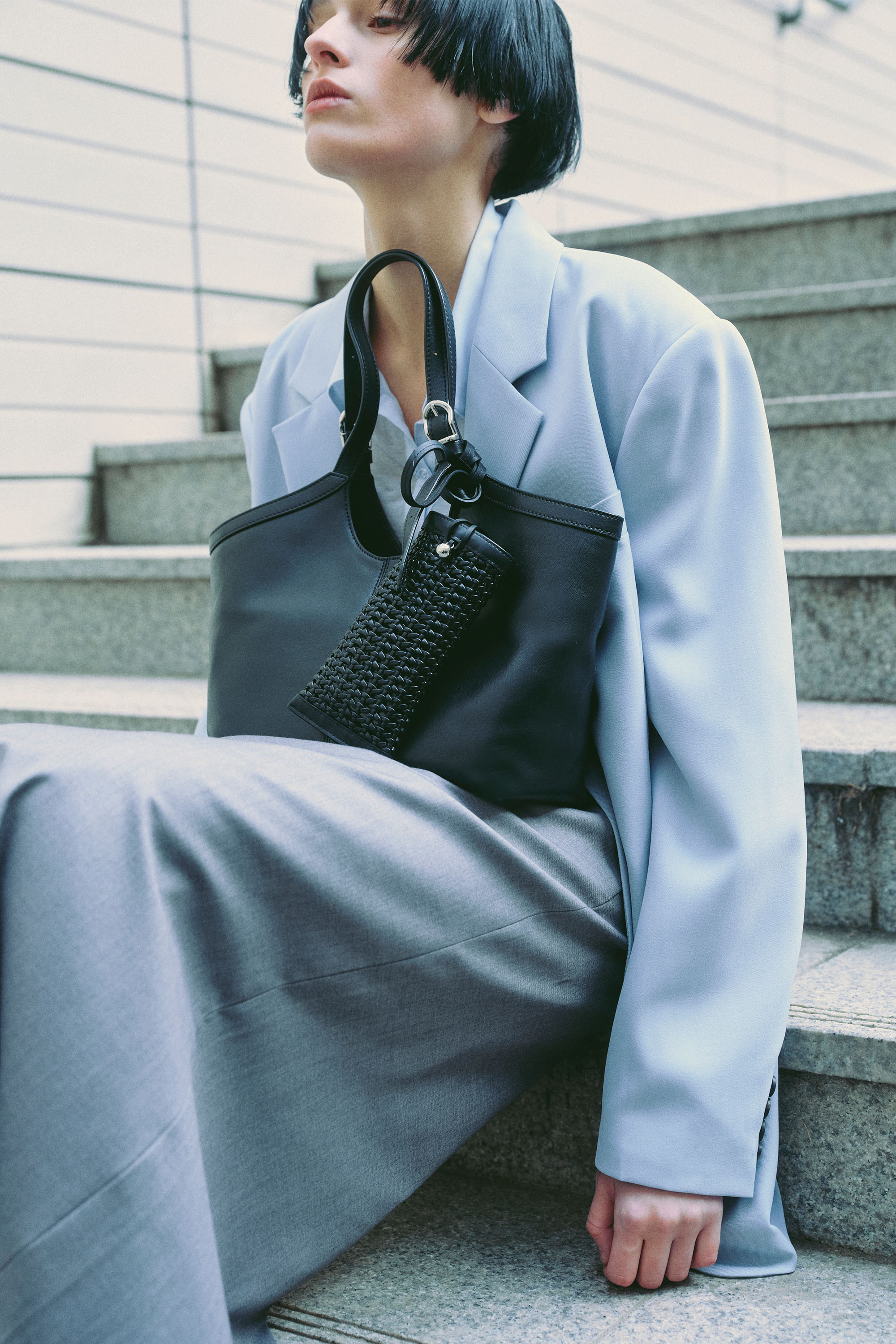 [VAN ROHE] REV tote EW Suede A006-KC ★大人気★ REV tote EW Suede A006-KC - VAN ROHE