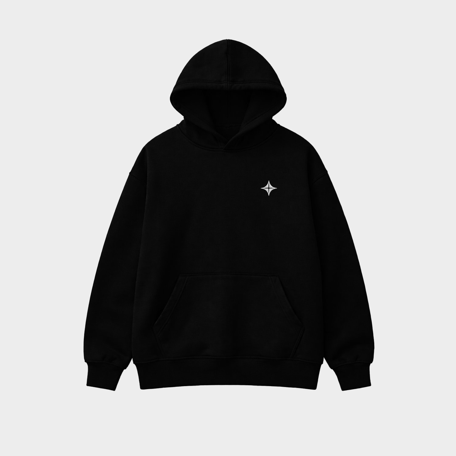 Over fit Essential Small Logo Hoodie