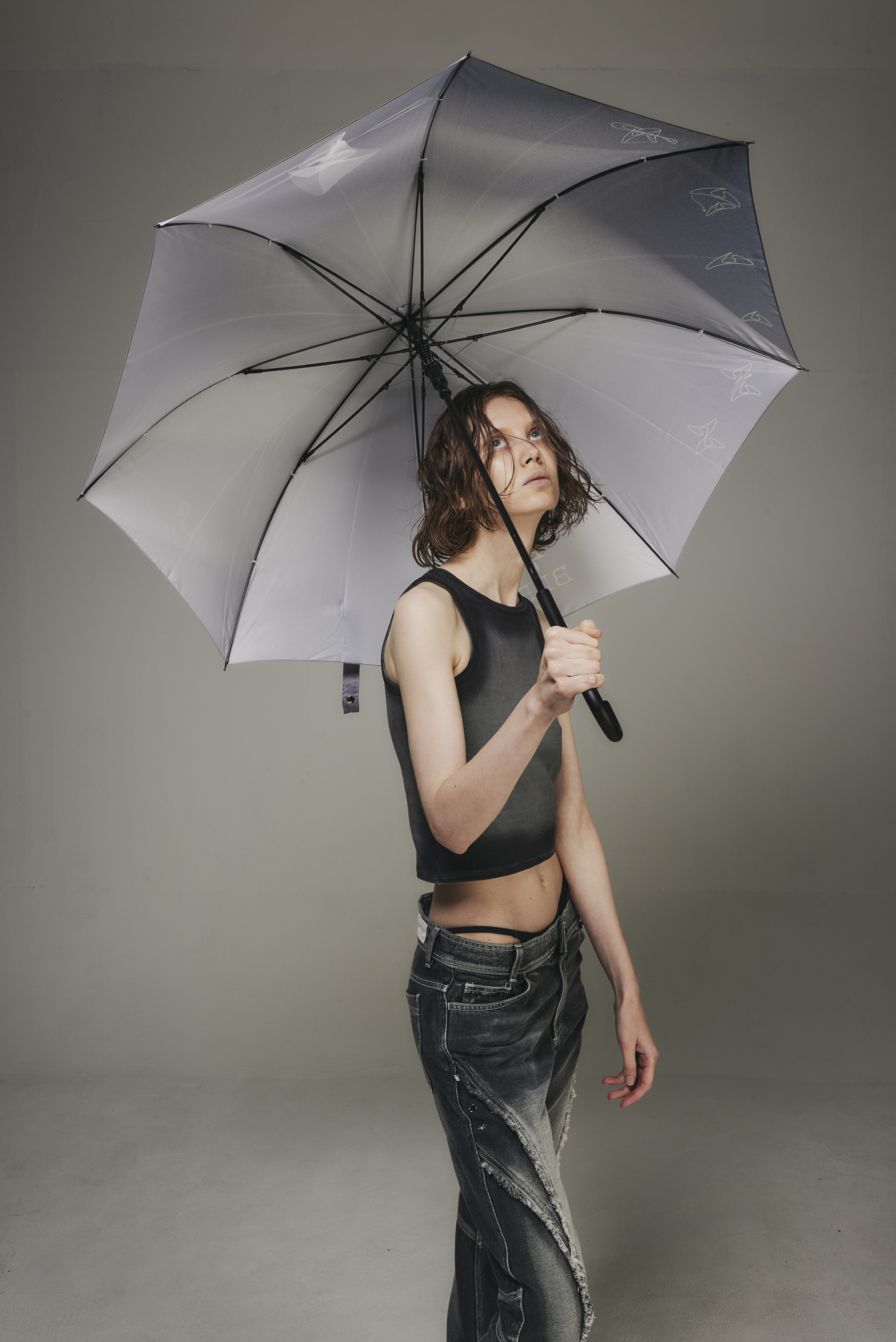 【BLUER】BLR FOG WASHING UMBRELLA GREY 비엘알(BLR) BLR Fog Washing Umbrella Grey - 후기 | 무신사