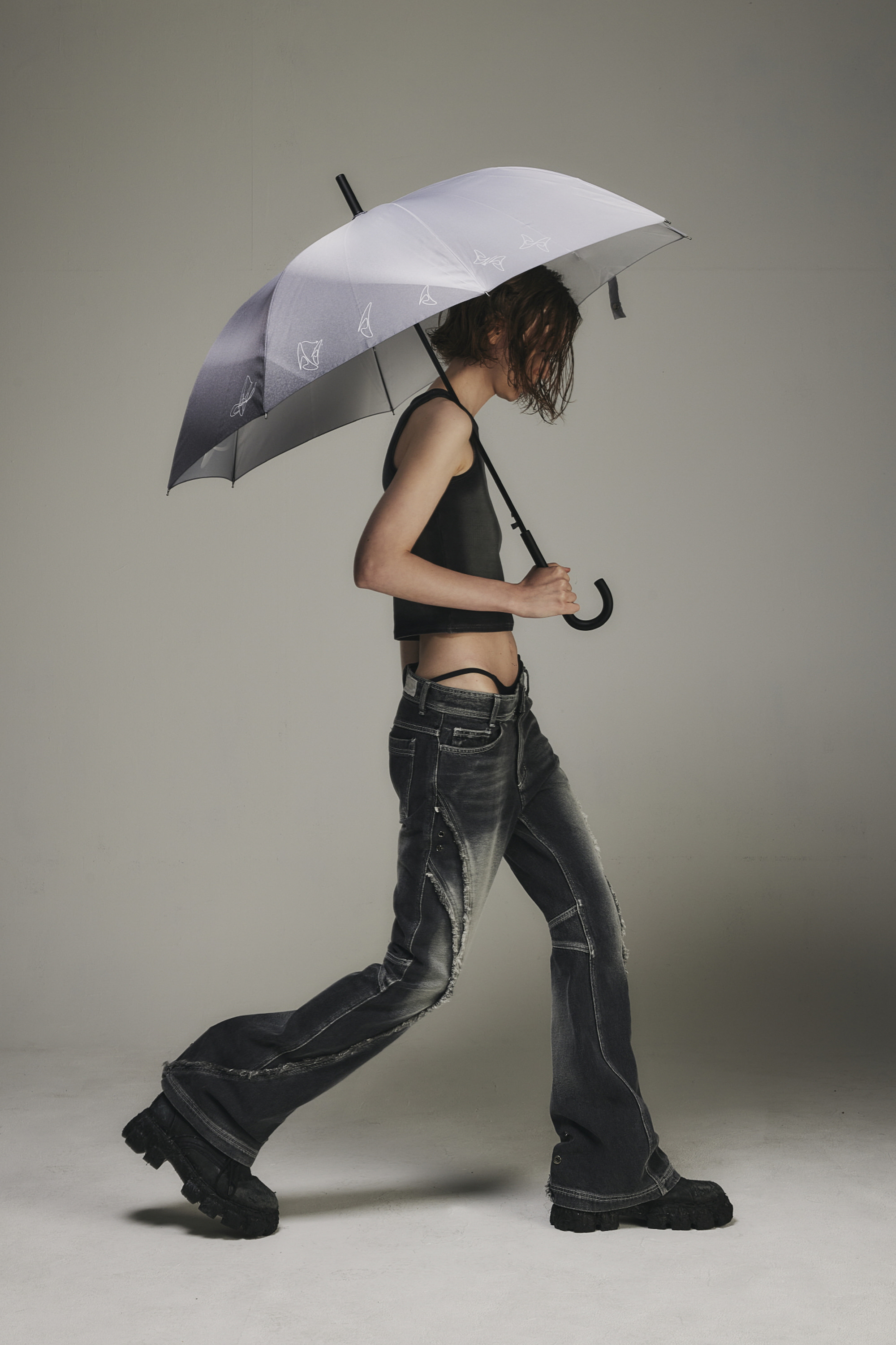 【BLUER】BLR FOG WASHING UMBRELLA GREY 비엘알(BLR) BLR Fog Washing Umbrella Grey - 후기 | 무신사