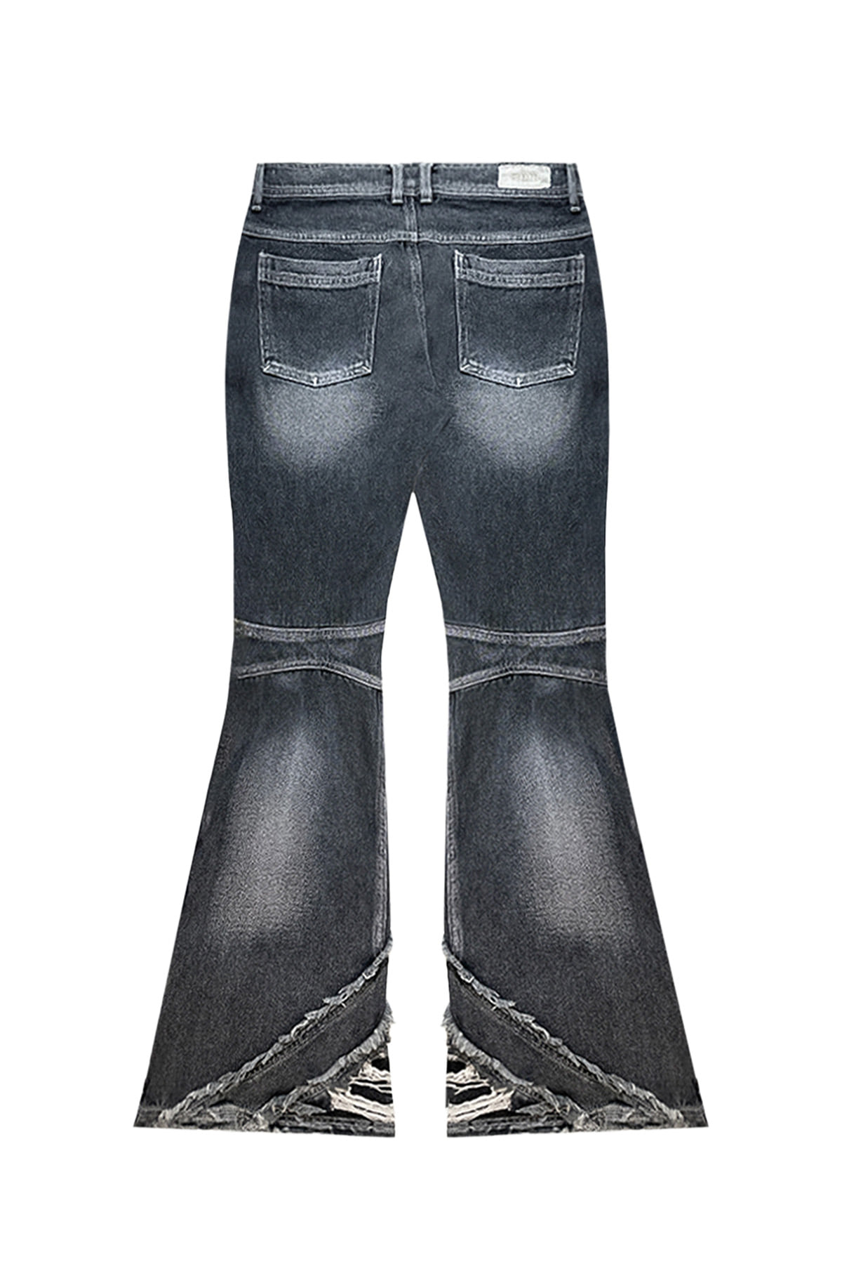 【BLUER】DESTROYED CRUSH DOUBLE LINE WASHING DENIM PANT BLUE MUSINSA | BLR Destroyed Crush Double Line Washing Denim Pants
