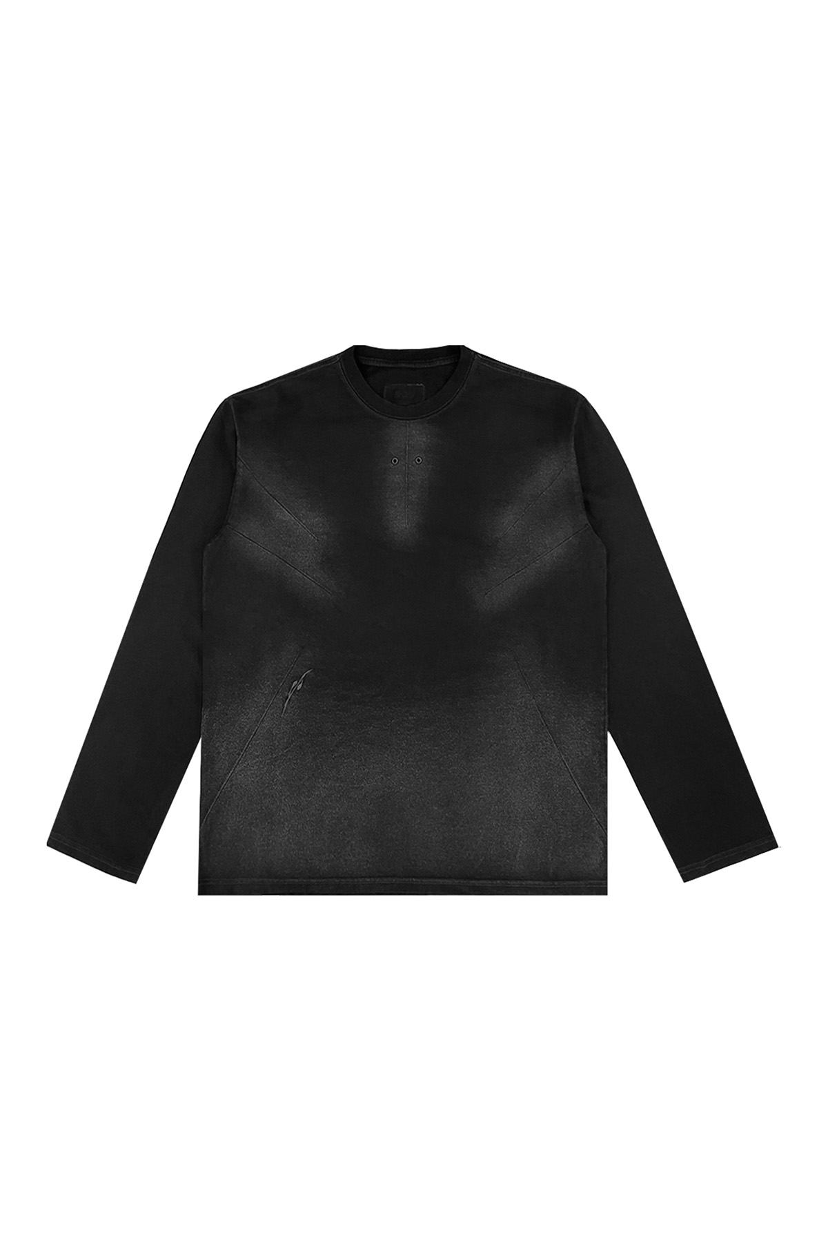 【BLUER】DESTROYED GRADATION BLEACHED SHORT SLEEVE BLACK MUSINSA | BLR Rain Destroyed Gradation Bleached Long Sleeve