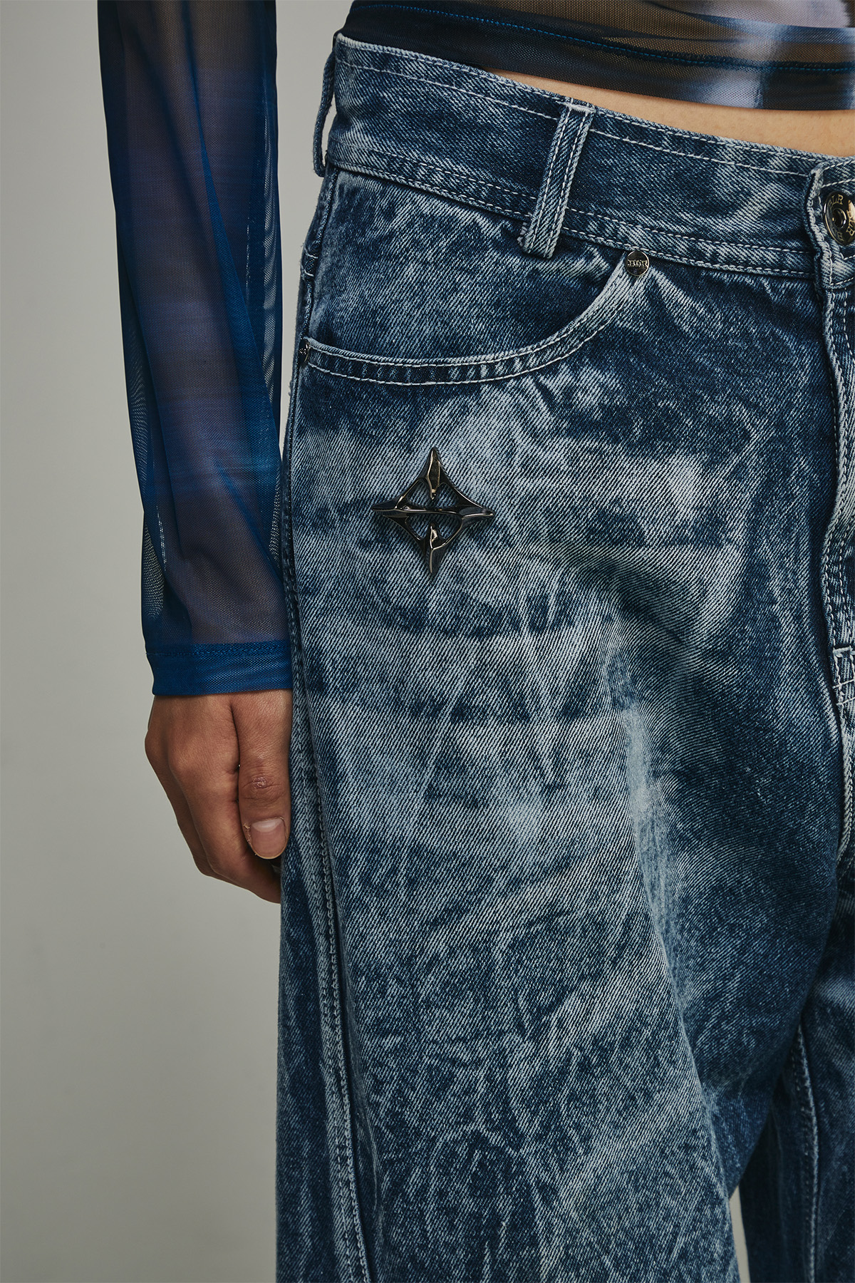 【BLR】CURVED Navy Denim Pants MUSINSA | BLR Curved Navy Denim Pants