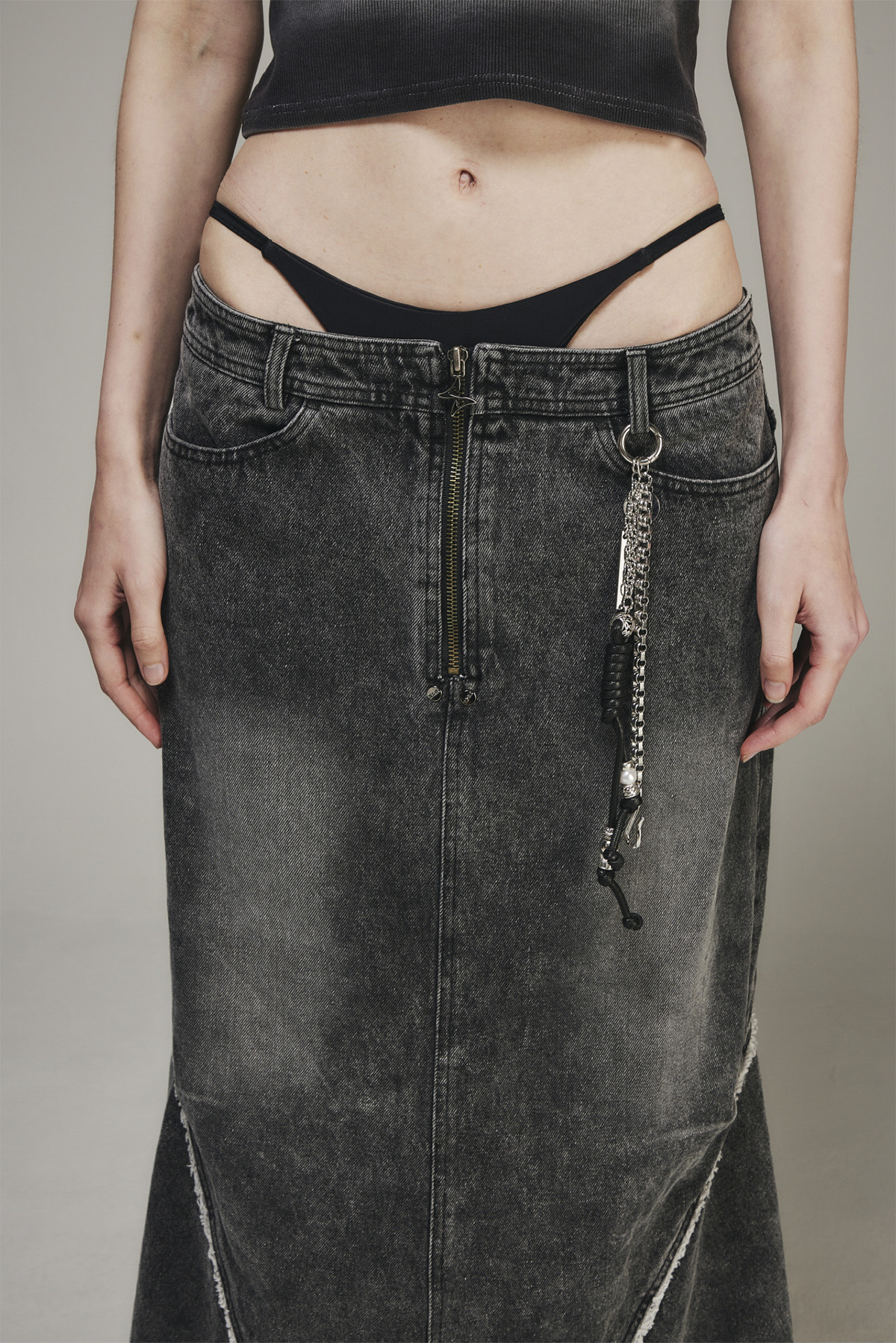【BLR】Denim Wide Long Skirt BLACK MUSINSA | BLR Denim Wide Long Skirt