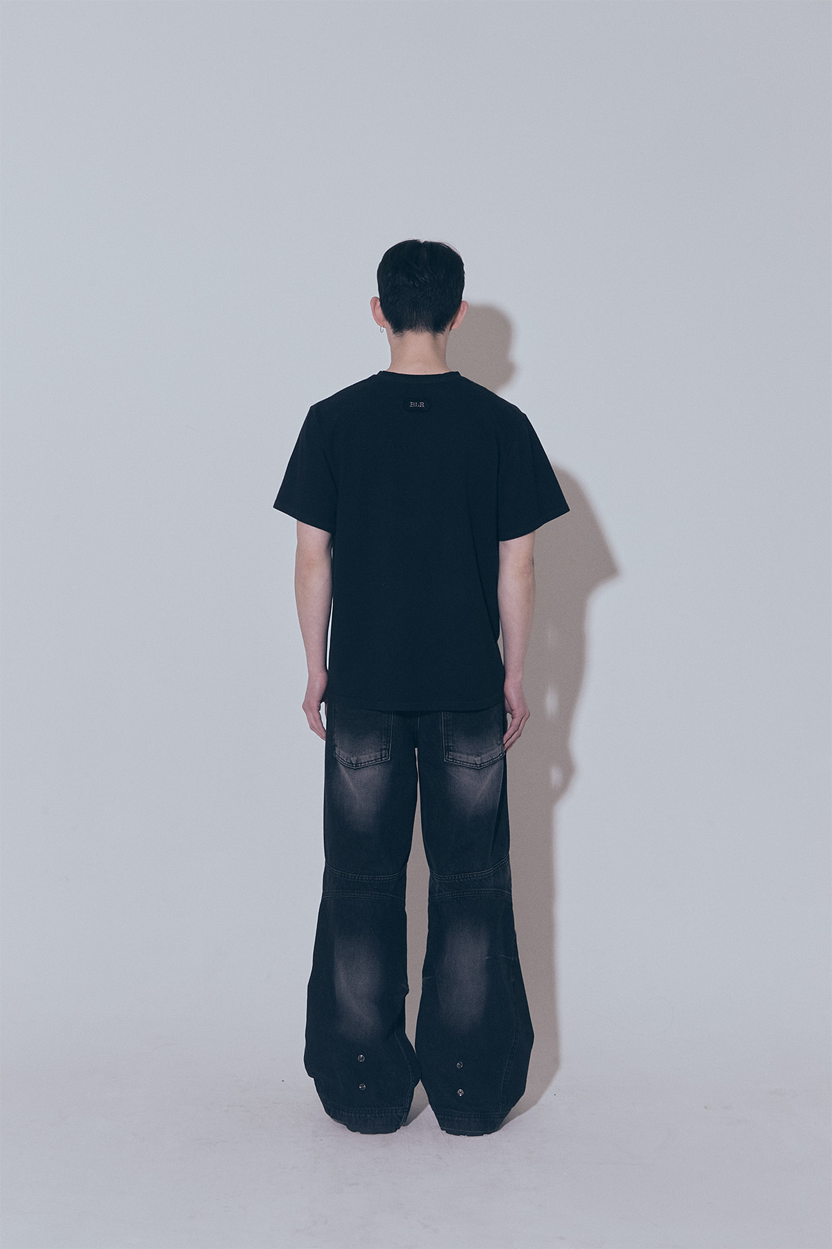 DOUBLE YOKE BIKER WASHING DENIM PANTS (RENEW.) - BLR 비엘알