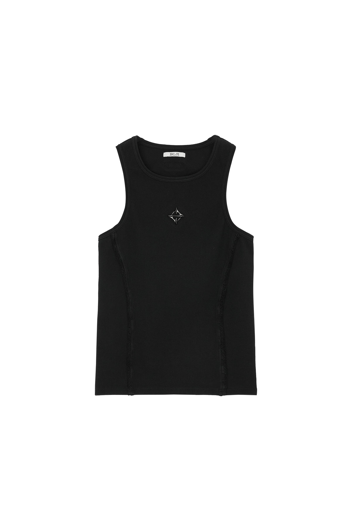 【BLR BLUER】Logo Rivet Sleeveless LOGO RIVET SLEEVELESS BLACK - BLR 비엘알