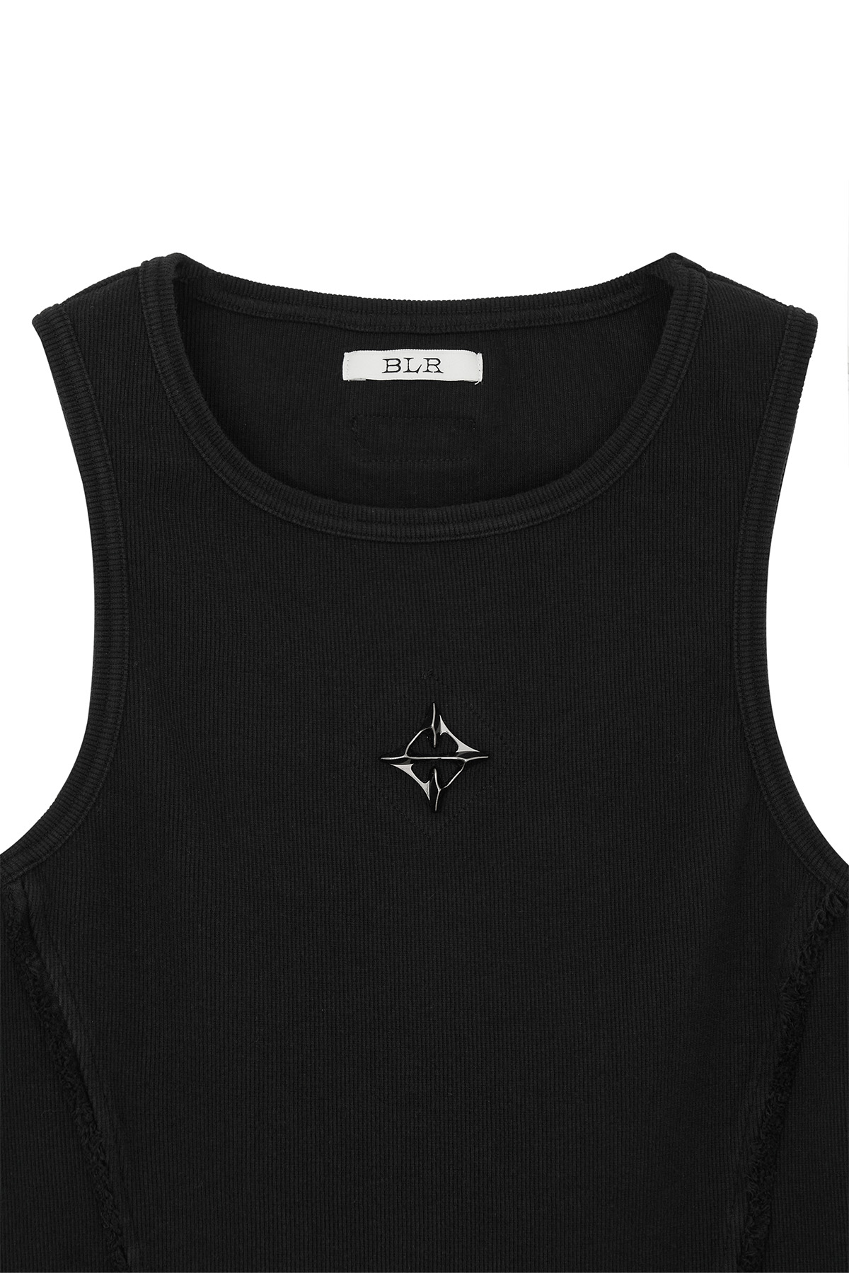 【BLR BLUER】Logo Rivet Sleeveless LOGO RIVET SLEEVELESS WHITE - BLR 비엘알