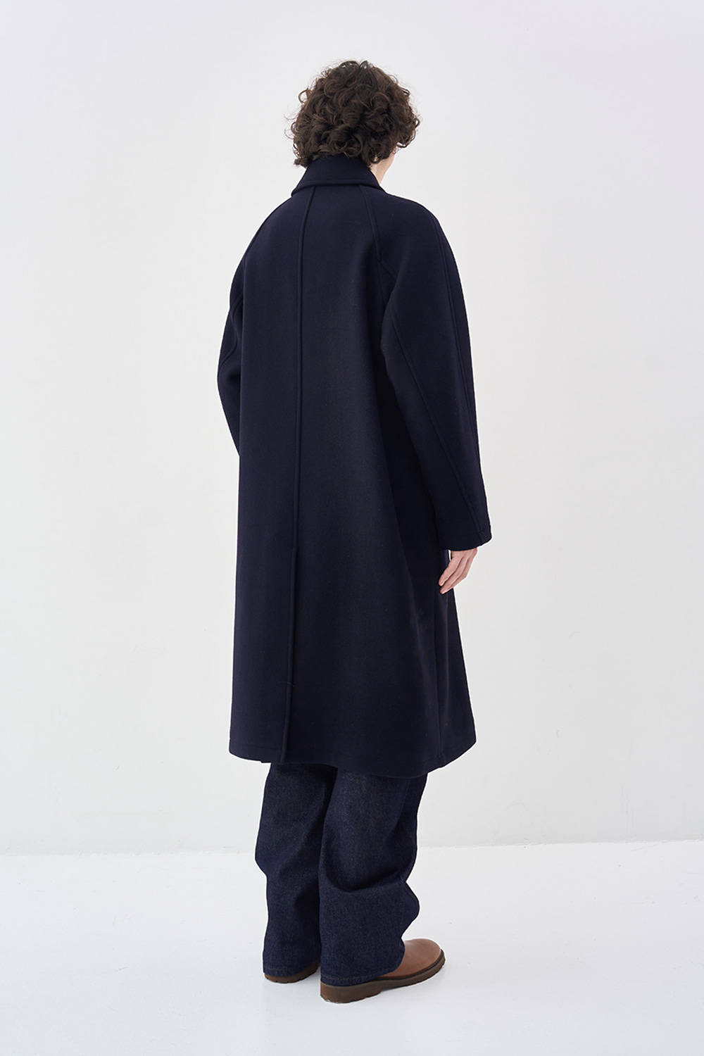 Tourist Balmacaan Coat Navy - AFTER PRAY