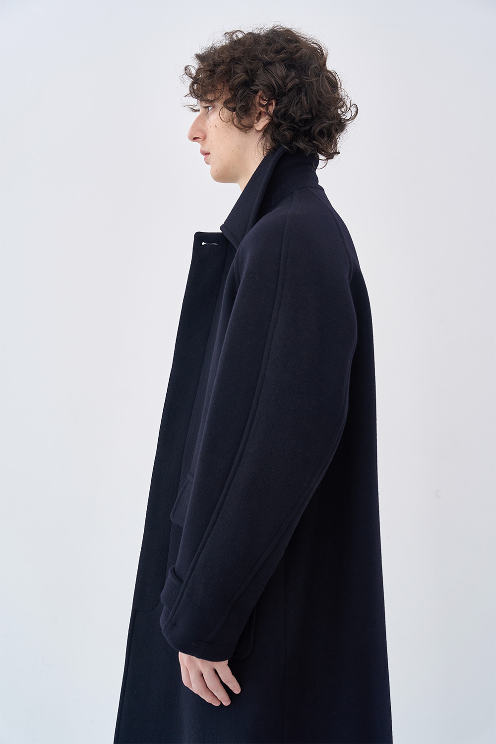 Tourist Balmacaan Coat Navy - AFTER PRAY
