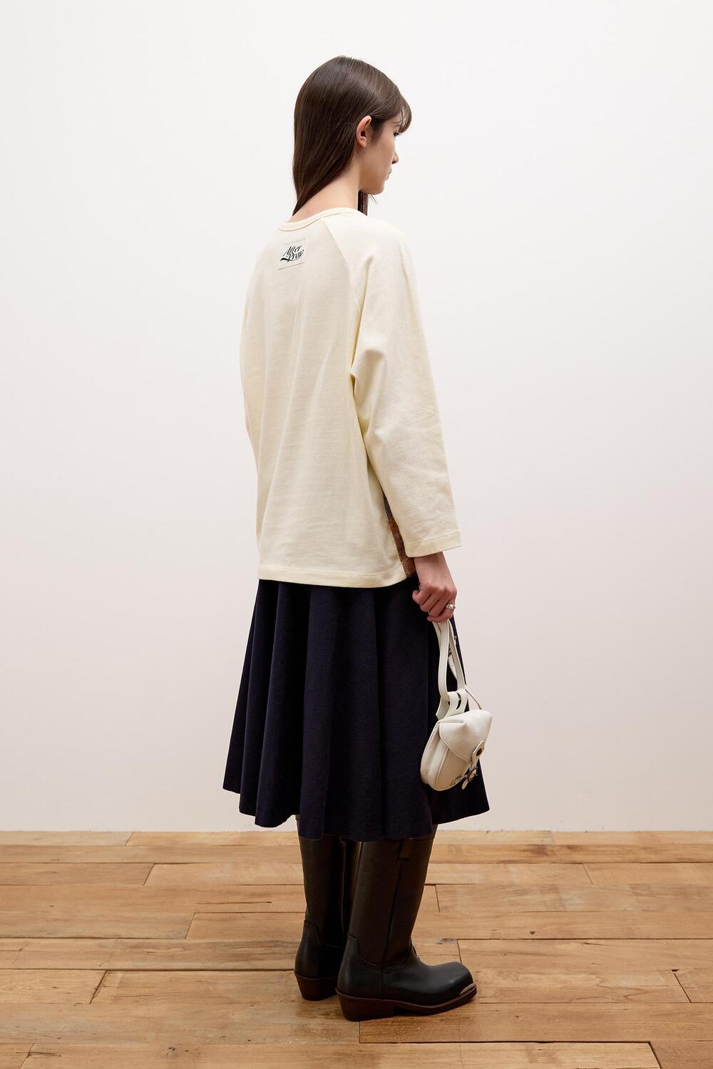 【AFTER PRAY】Printed Raglan Long Sleeve T-Shirt Ivory MUSINSA | AFTER PRAY [WOMEN] Printed Raglan Long Sleeve T