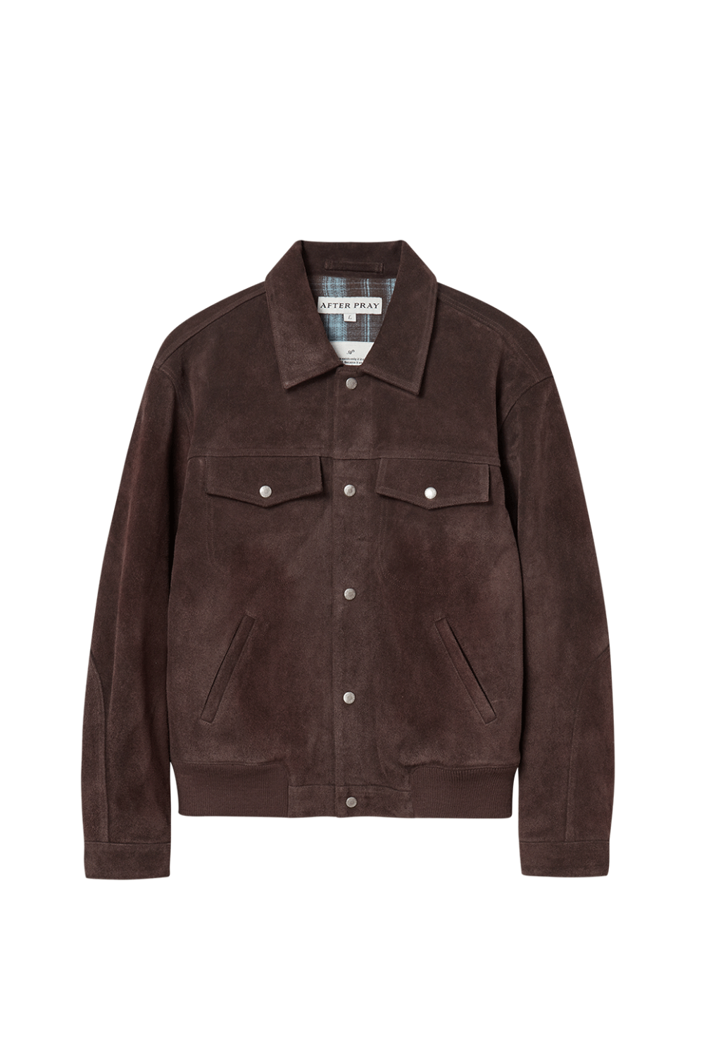 A-1 Wool Blouson Brown Check | AFTER PRAY