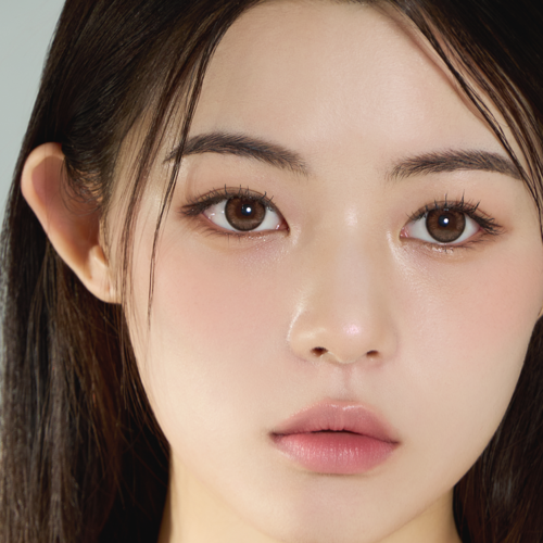 Fuzzy Orange Brown 1ヶ月 - MIMIC LENS