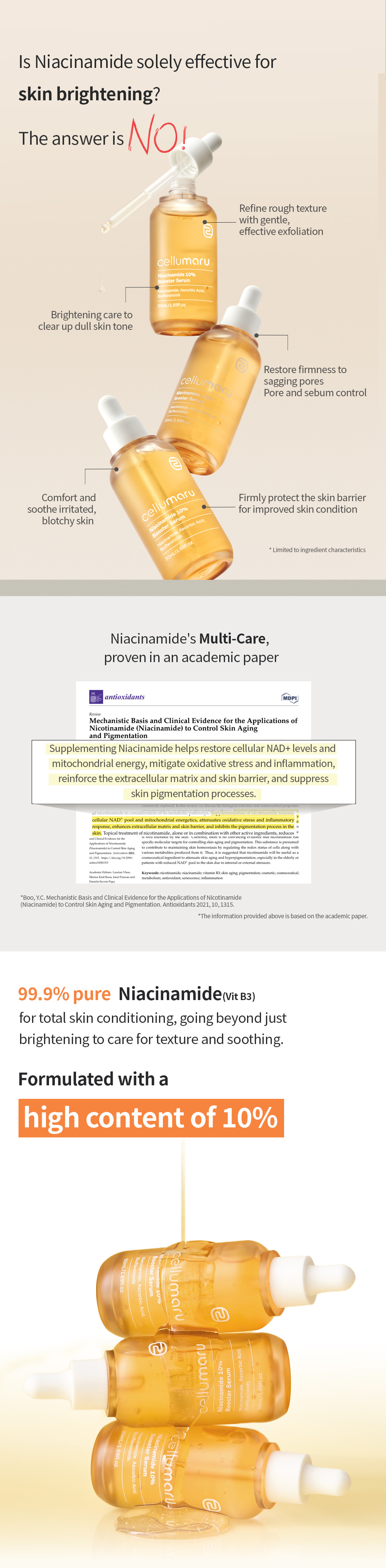 Cellumaru Niacinamide Booster Serum with 11 Vitamin Complex