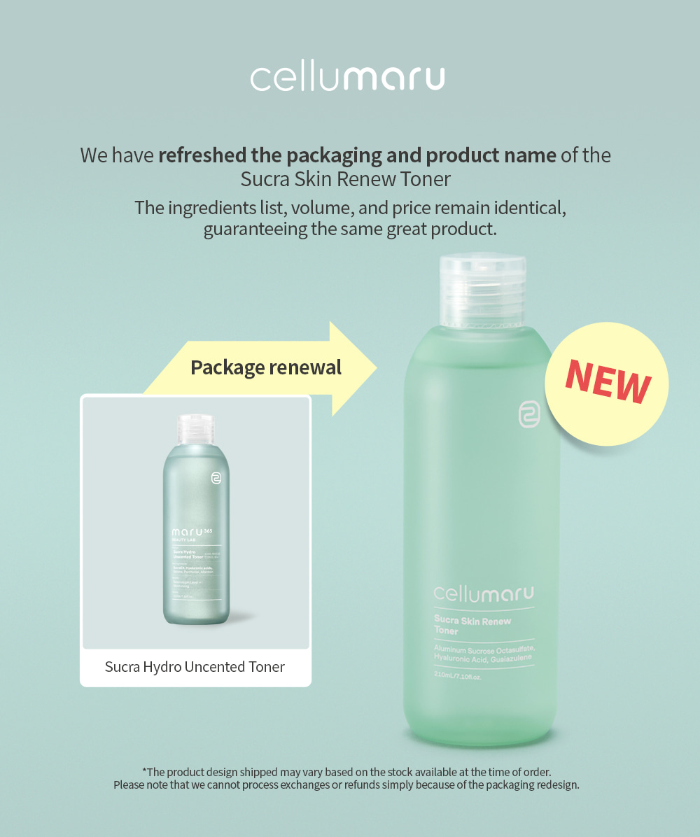 Cellumaru Sucra Skin Renew Toner 210ml Korean hydrating toner