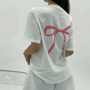 X DOUBLE SIDED RIBBON T