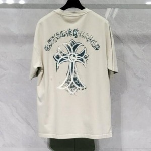 크롬하츠 24SS 십자가 야광 나염 반팔 티셔츠 [H11002] A4
