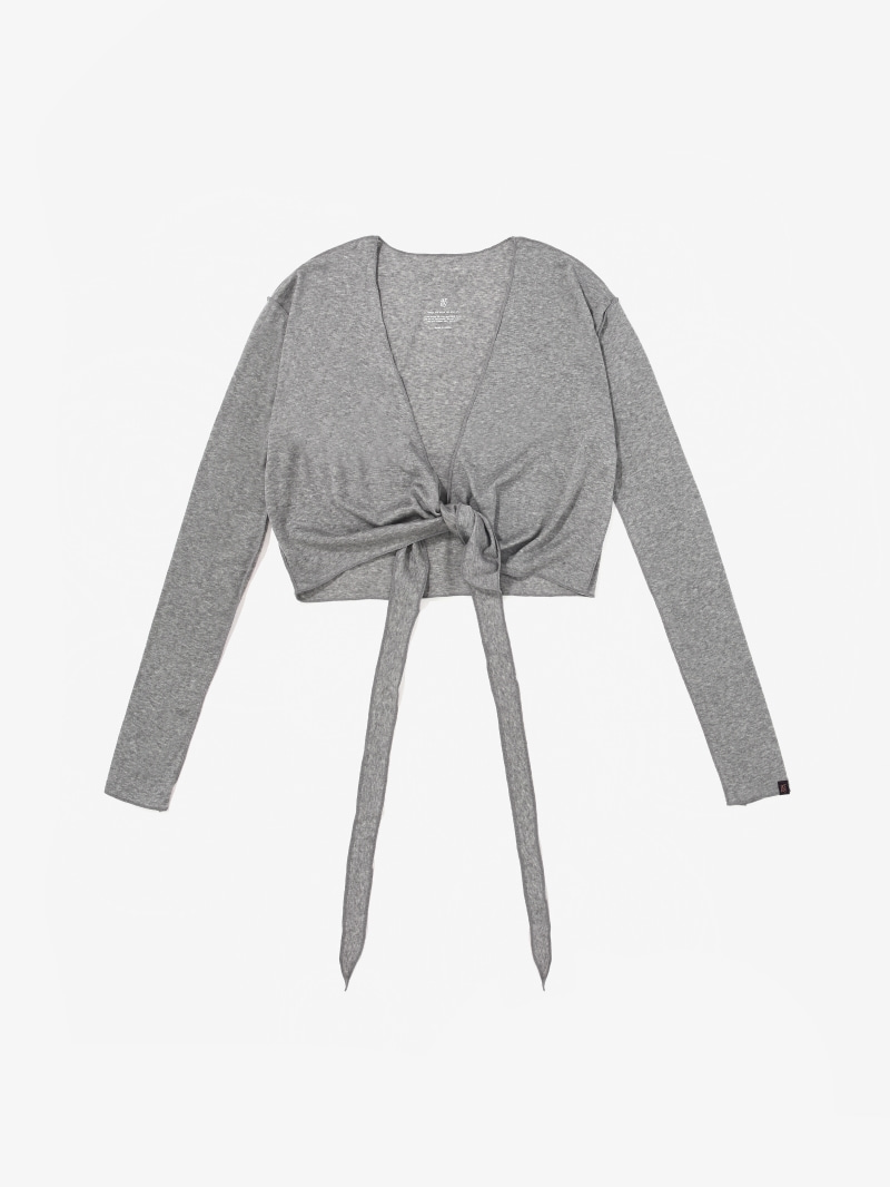 Akala wrap cardigan - grey