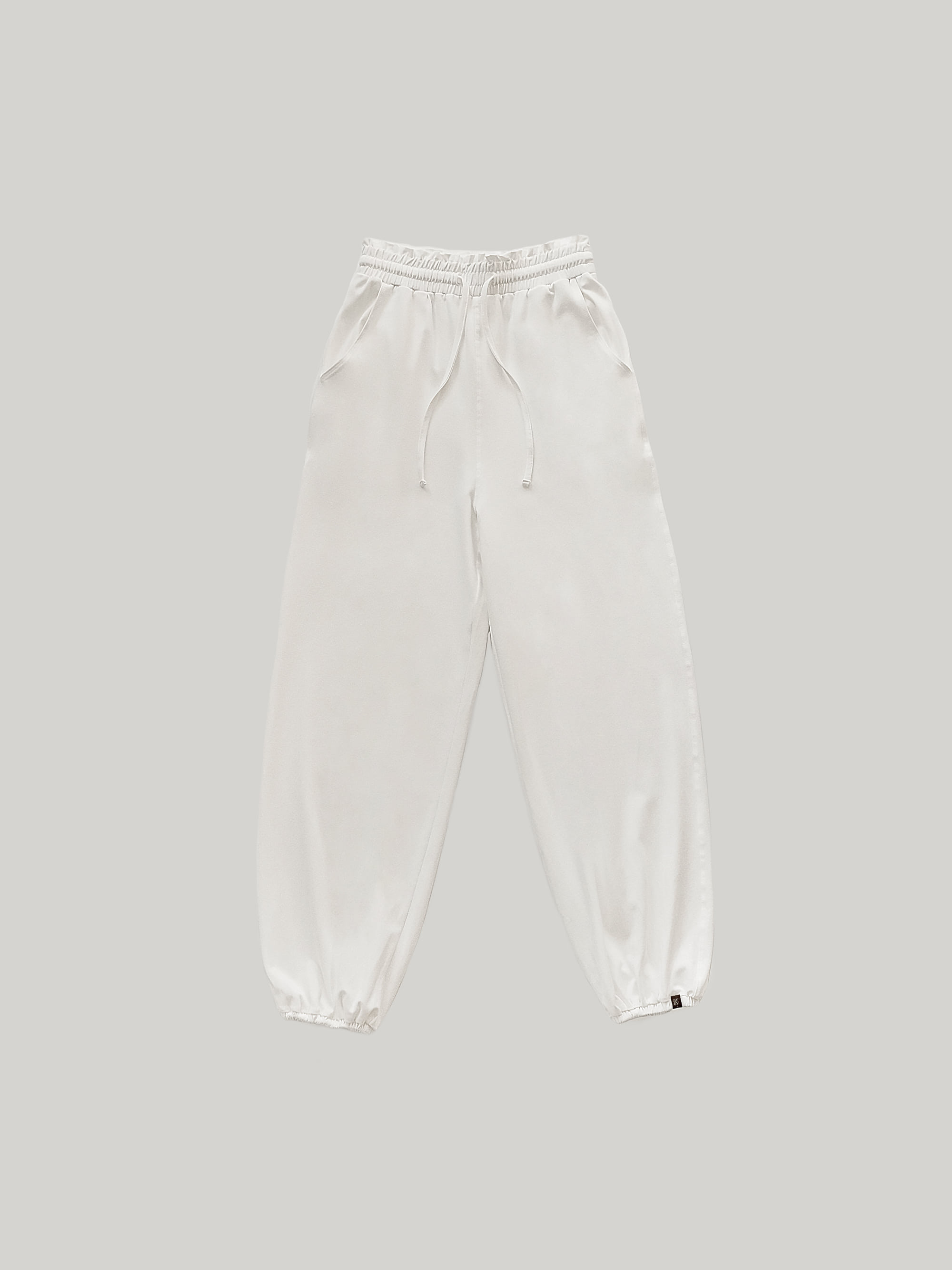 [7차] Ruffle banding pants - cozy white