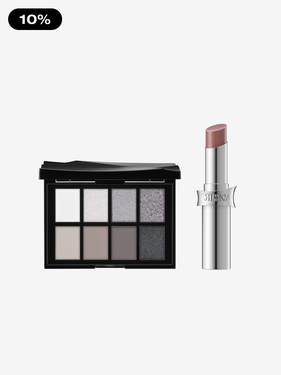 [SET] PIGMENT EYESHADOW PALETTE + HYPER SHINE LIPSTICK - RISKY