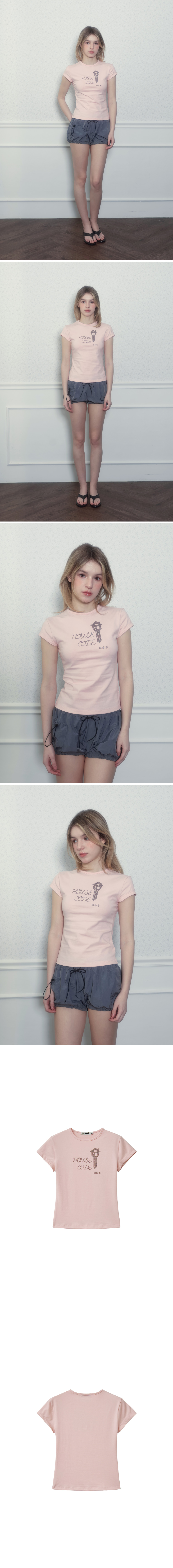 KEYCHAIN GLITTER TEE - 2 COLORS PINK