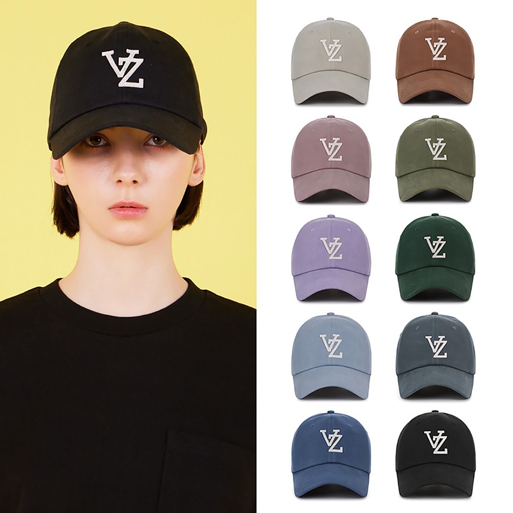 ★【VARZAR】★Monogram Applique Over Fit Washing Ball Ca.p★ Designer fashion, Seoul-fully created | W Concept