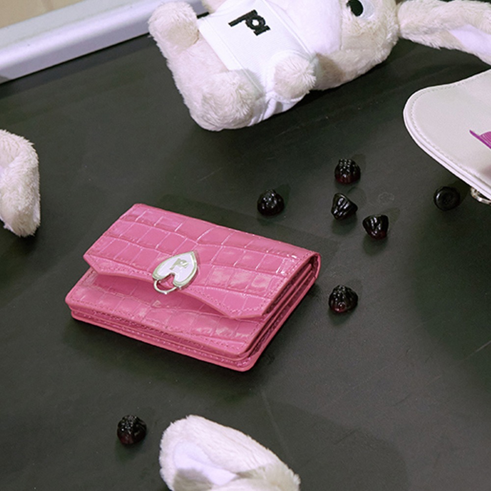 【APOA】Comba Accordion Wallet Croco Pink APOA] Comba Accordion Wallet Croco Pink - KATZ by LDF
